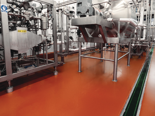 stonclad gs flooring in food and beverage facility
